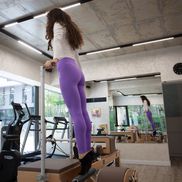 Diana Văduva în sala de Pilates FOTO: Ionuț Iordache (GSP)