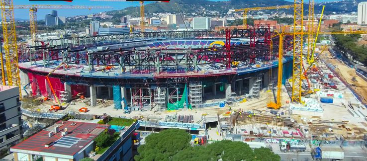 Avansează lucrările de reconstrucție ale Spotify Camp Nou / Foto: X CampNou Updates Live