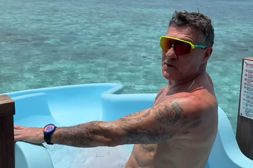 Christian Vieri în vacanța din Maldive / Foto: captură de ecran