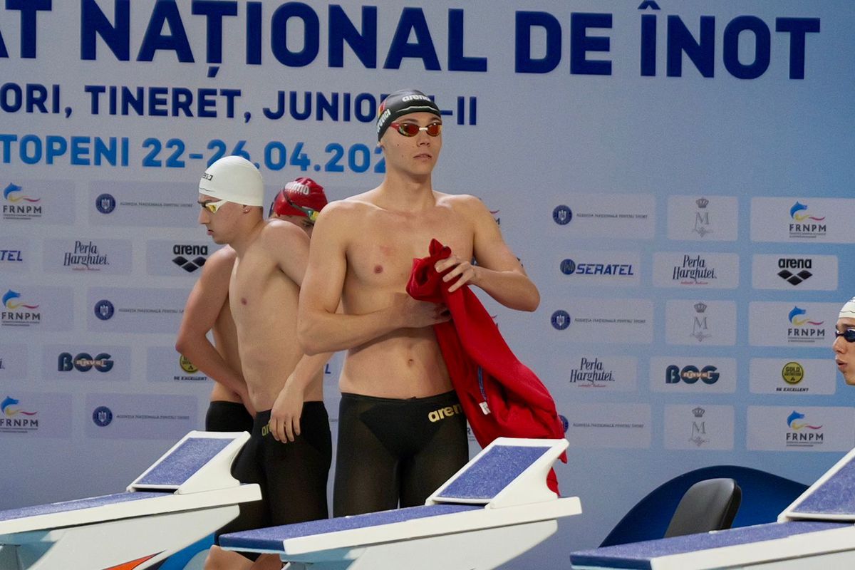 David Popovici, campion național la 100 m liber