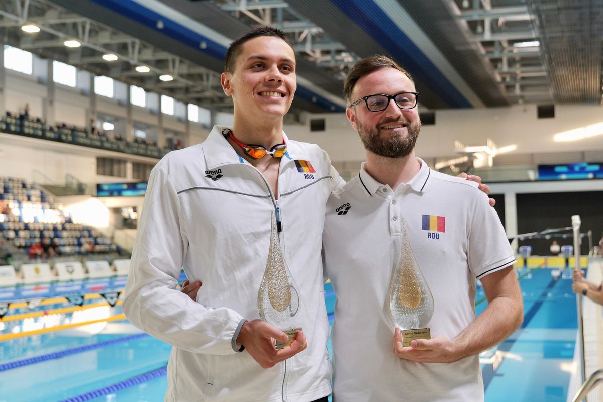 David Popovici, campion național la 100 m liber