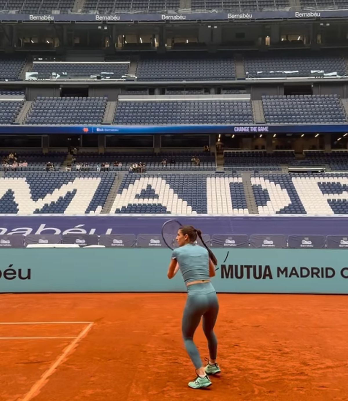 Sorana s-a antrenat pe „Bernabeu”, iar colega din circuit nu s-a putut abține: „Ai corpul ideal”