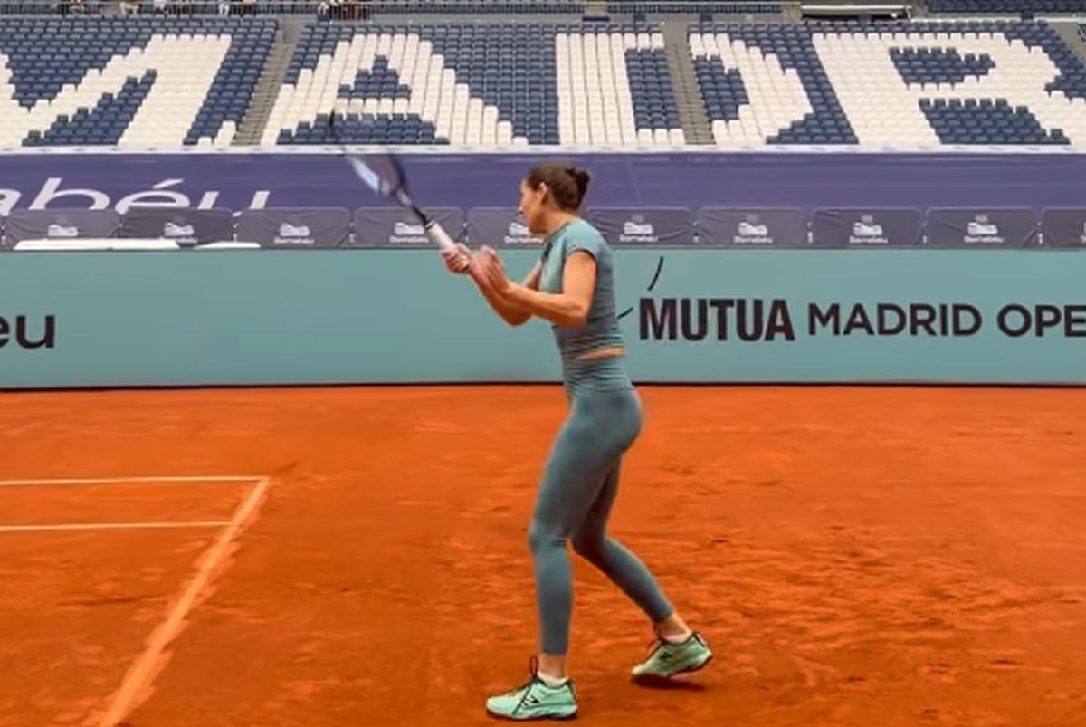 Sorana Cîrstea, antrenament pe „Santiago Bernabeu”