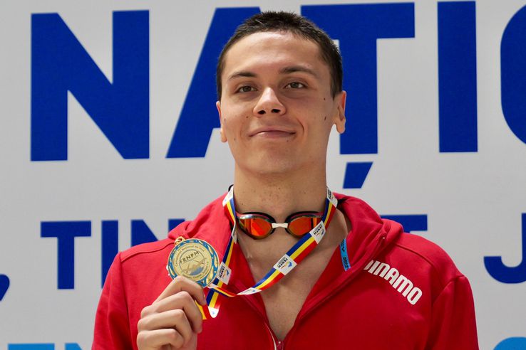 David Popovici, campion național la 100 m liber/Andrei Furnigă (GSP.ro)