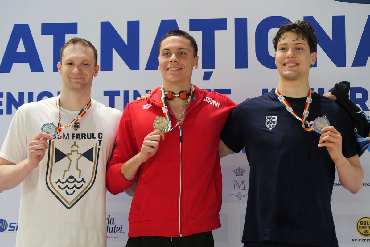 David Popovici, a PATRA medalie de aur la campionatele naționale de la Otopeni » Campionul mondial a scos al 5-lea timp al sezonului