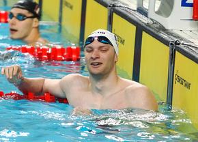 Patrick Dinu a fost învins de David Popovici în cursa de 100 m liber, însă înotătorul care studiază la Princeton a realizat un nou record personal