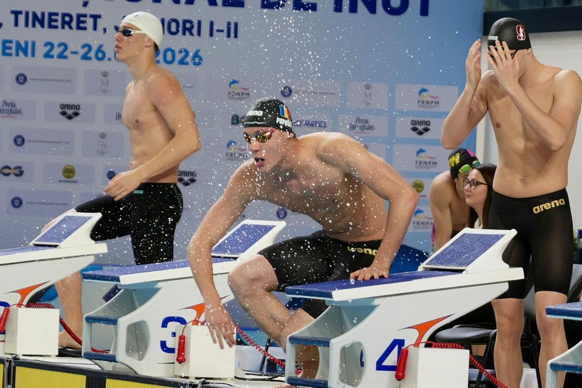 David Popovici, a PATRA medalie de aur la campionatele naționale de la Otopeni » Campionul mondial a scos al 5-lea timp al sezonului
