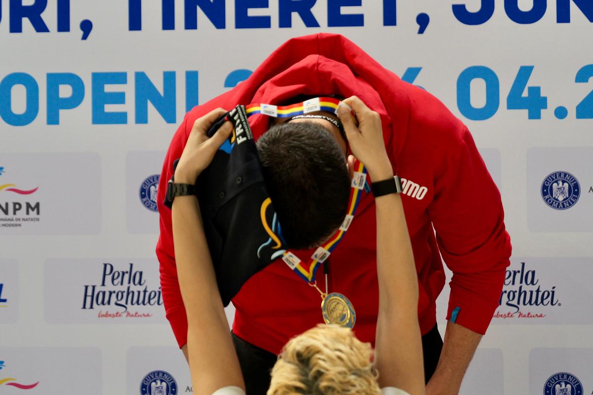 David Popovici, a PATRA medalie de aur la campionatele naționale de la Otopeni » Campionul mondial a scos al 5-lea timp al sezonului
