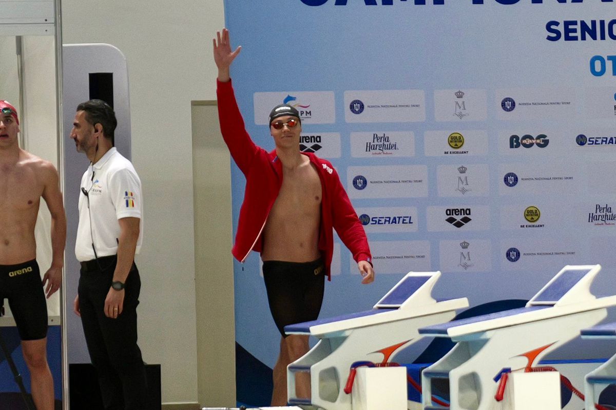 David Popovici, campion național la 100 m liber