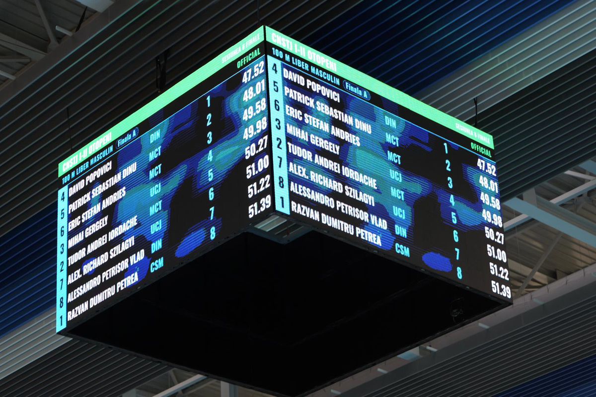 David Popovici, campion național la 100 m liber