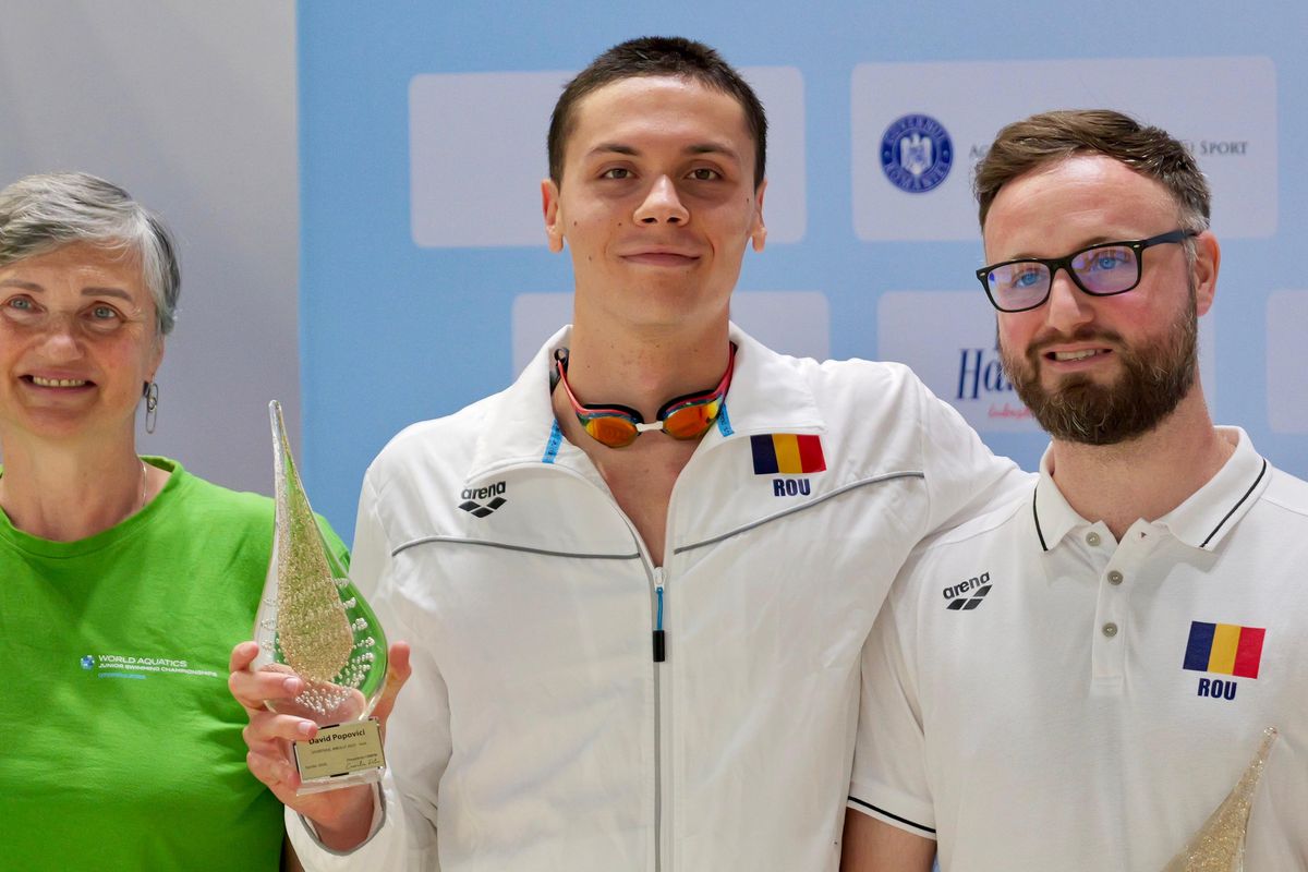 David Popovici, campion național la 100 m liber