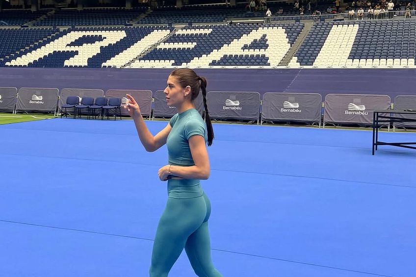 Sorana Cîrstea, la antrenamentul de pe „Bernabeu”