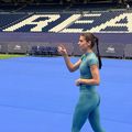 Sorana Cîrstea, la antrenamentul de pe „Bernabeu”
