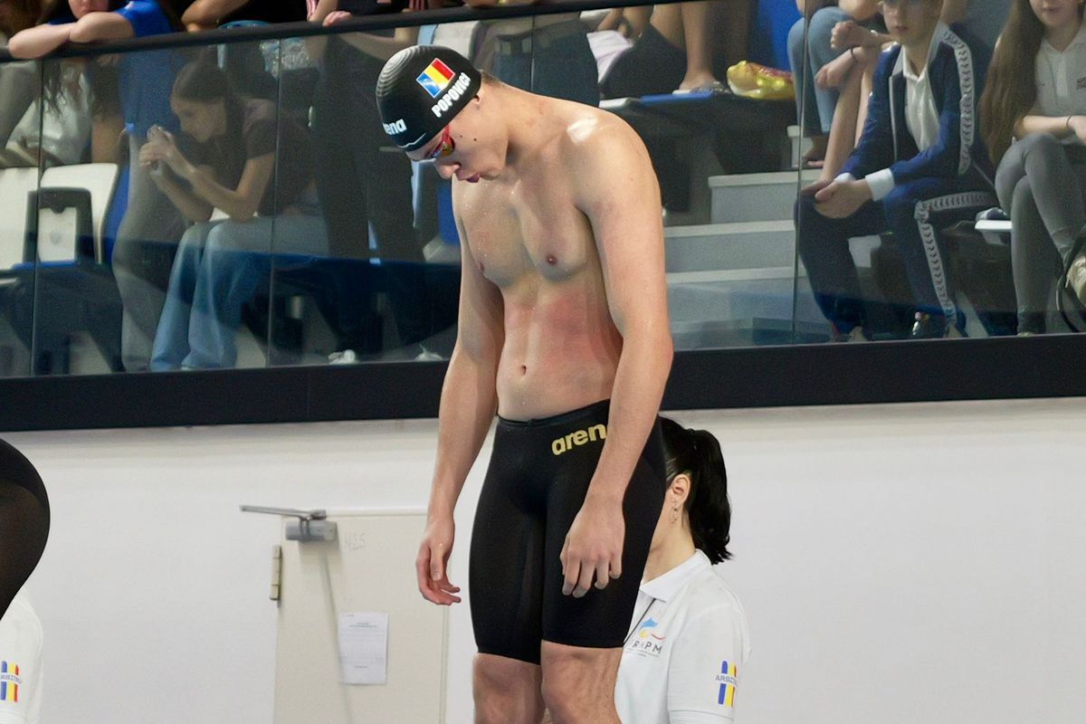 David Popovici, a PATRA medalie de aur la campionatele naționale de la Otopeni » Campionul mondial a scos al 5-lea timp al sezonului
