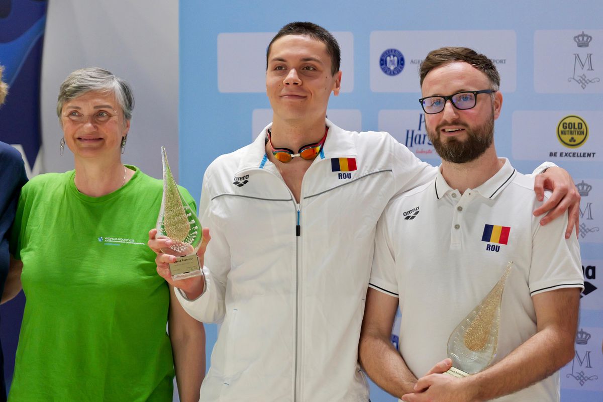 David Popovici, a PATRA medalie de aur la campionatele naționale de la Otopeni » Campionul mondial a scos al 5-lea timp al sezonului