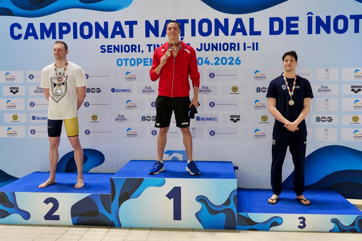 David Popovici, campion național la 100 m liber