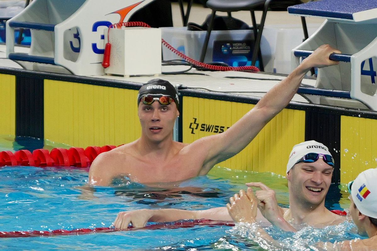 David Popovici, campion național la 100 m liber