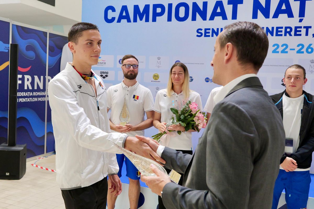 David Popovici, campion național la 100 m liber