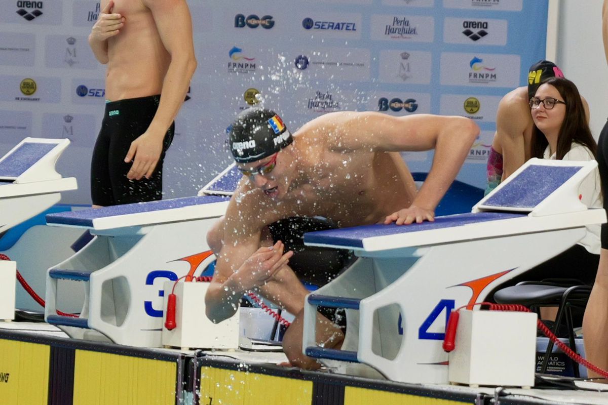 David Popovici, a PATRA medalie de aur la campionatele naționale de la Otopeni » Campionul mondial a scos al 5-lea timp al sezonului