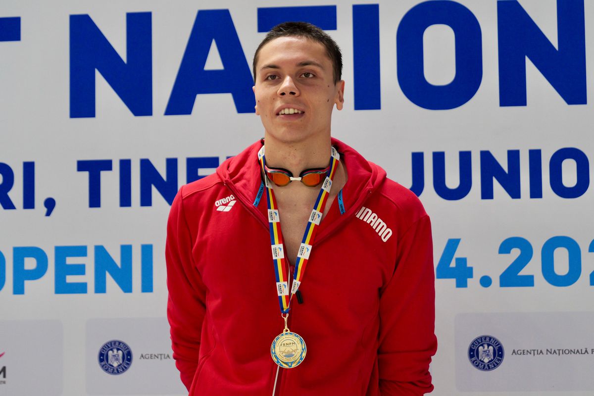 David Popovici, campion național la 100 m liber