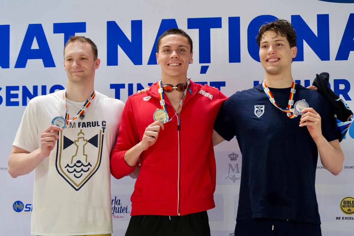 David Popovici, a PATRA medalie de aur la campionatele naționale de la Otopeni » Campionul mondial a scos al 5-lea timp al sezonului