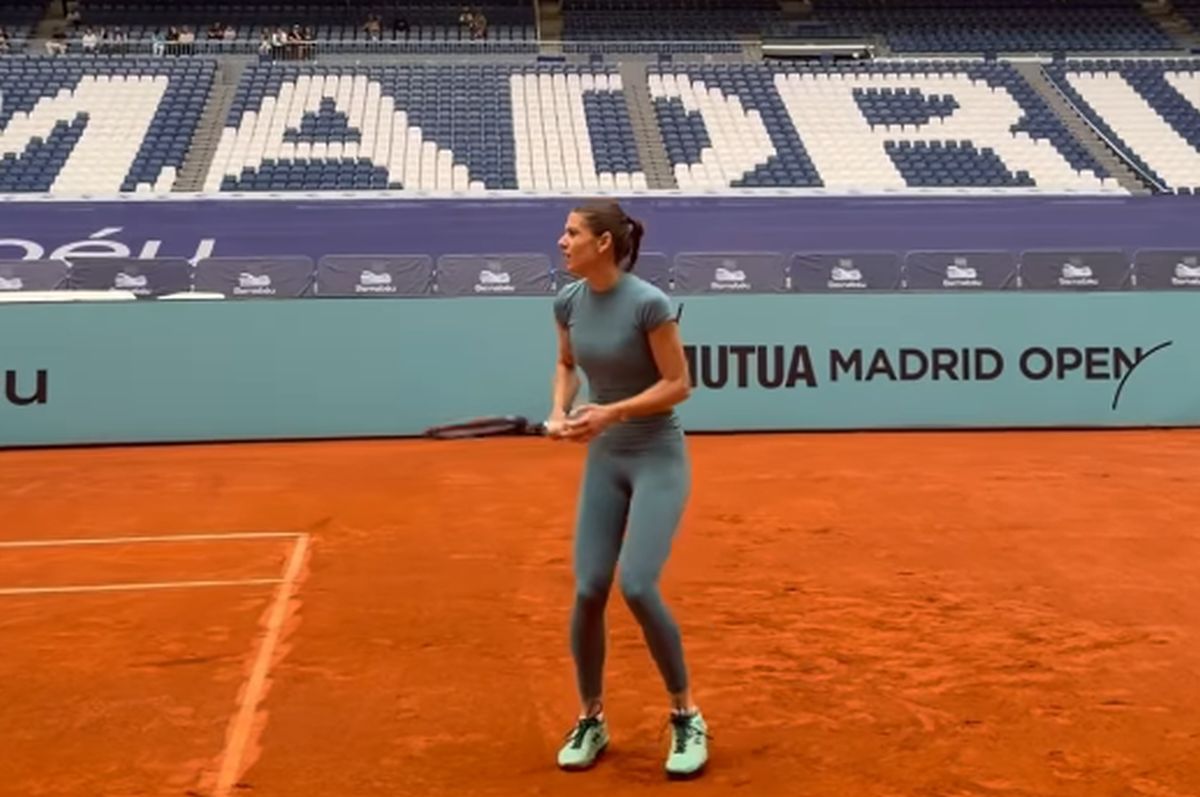Sorana s-a antrenat pe „Bernabeu”, iar colega din circuit nu s-a putut abține: „Ai corpul ideal”