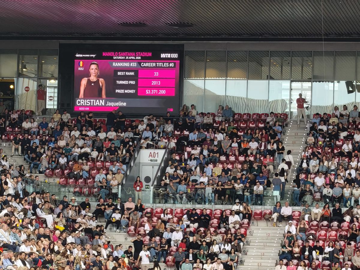 Jaqueline Cristian - Aryna Sabalenka, în turul 3 la Madrid