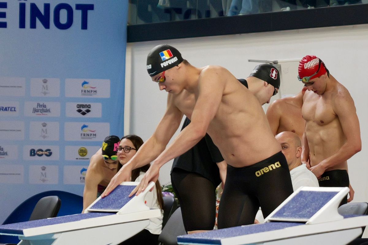 David Popovici, campion național la 100 m liber