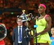 Maria Sharapova și Serena Williams, după finala de la Australian Open din 2015. foto: Guliver/Getty Images