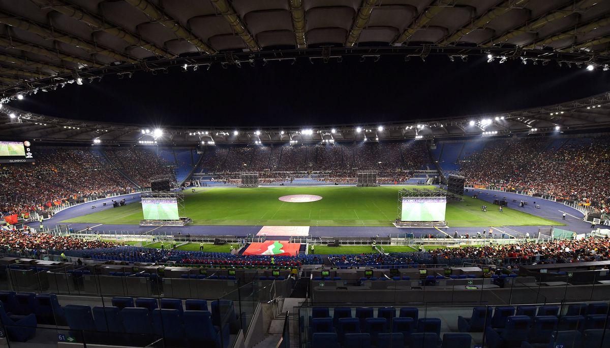 Finala Conference s-a jucat la Tirana, însă pe Stadio Olimpico din Roma au venit peste 50.000 de oameni!