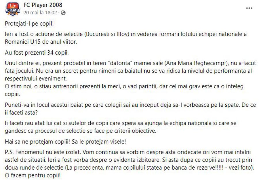 Acuzată că și-a „împins” fiul de 13 ani la lotul U15 al României, Anamaria Prodan răspunde tăios: „Frustrați! Nici nu le dau importanță”