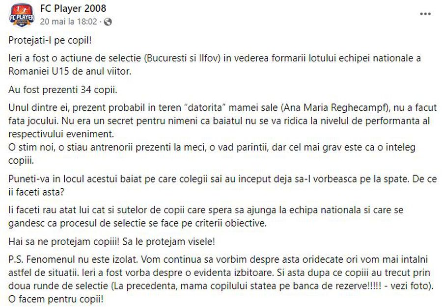 Acuzată că și-a „împins” fiul de 13 ani la lotul U15 al României, Anamaria Prodan răspunde tăios: „Frustrați! Nici nu le dau importanță”