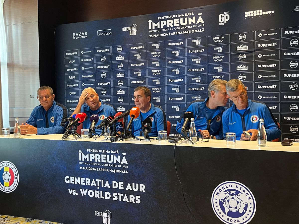 Generația de Aur, show și la microfon » Hagi, Petrescu și Lăcătuș s-au întrecut în glume: „Cine a petrecut până la 3:00 nu mai joacă!”. Răducioiu, emoționat până la lacrimi: „Oameni buni...”