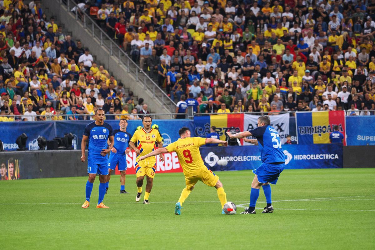 Generația de Aur – Legendele Lumii, meciul de adio al eroilor României » Victorie de senzație pentru „tricolori”! Gheorghe Hagi a făcut spectacol