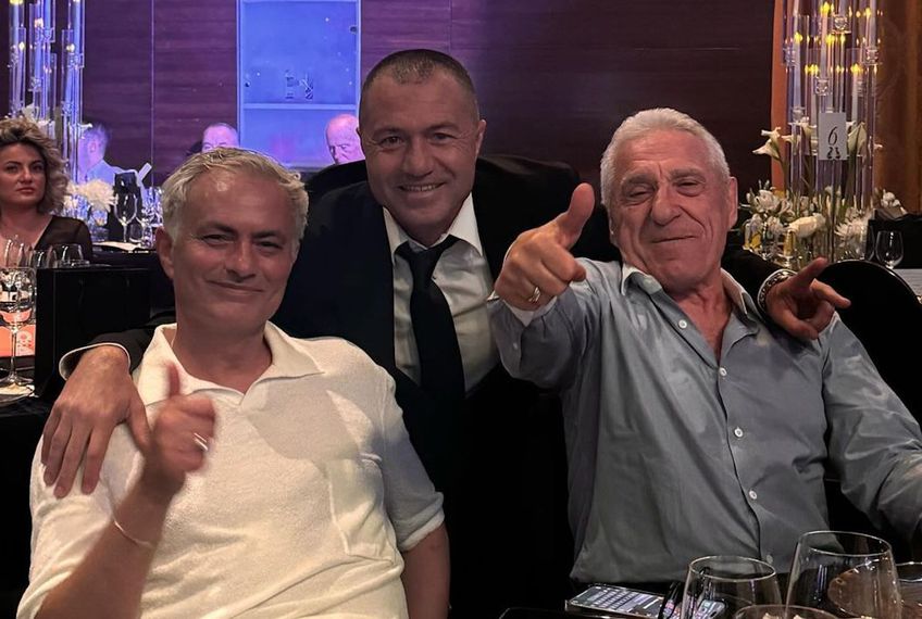 Adrian Ilie, alături de Jose Mourinho și Giovanni Becali