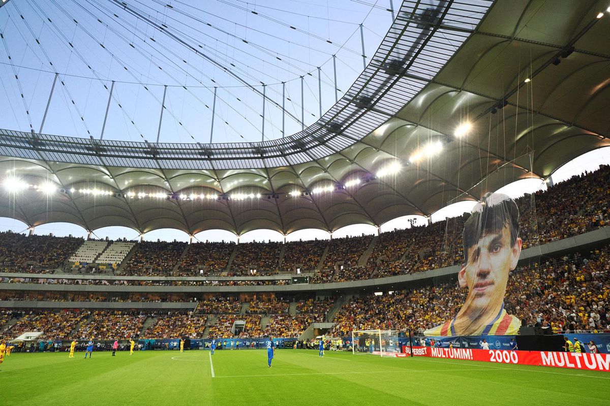 Coregrafie cu Daniel Prodan în meciul de retragere al Generației de Aur