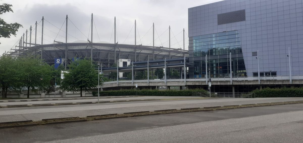 Imagini de la Barclays Arena, înainte de Dinamo - Hamburg