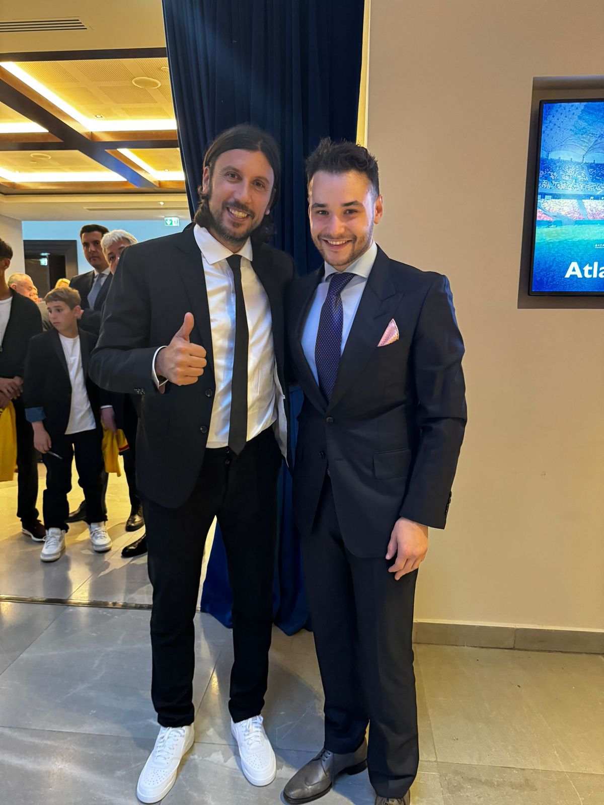 Cristi Borcea și Patrick, la dineul Generației de Aur