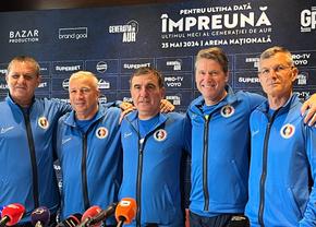 Generația de Aur, show și la microfon » Hagi, Petrescu și Lăcătuș s-au întrecut în glume: „Cine a petrecut până la 3:00 nu mai joacă!”. Răducioiu, emoționat până la lacrimi: „Oameni buni...”