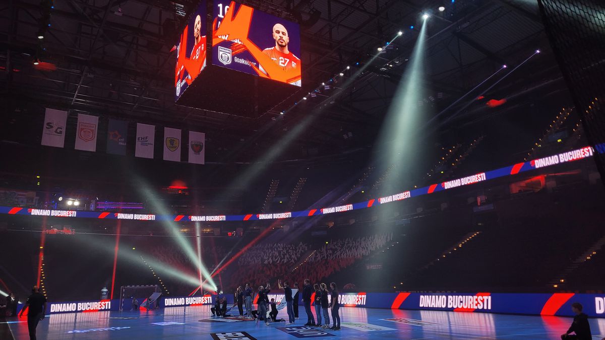 Imagini de la Barclays Arena, înainte de Dinamo - Hamburg