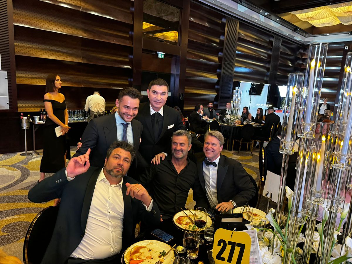 Cristi Borcea și Patrick, la dineul Generației de Aur