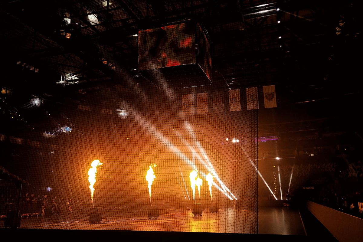 Imagini de la Barclays Arena, înainte de Dinamo - Hamburg