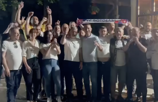 Au încercat să-și arate entuziasmul, dar nu prea le-a ieșit » Cum s-a filmat Valeriu Iftime, după ce FC Botoșani s-a salvat