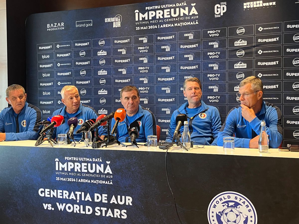 Generația de Aur, show și la microfon » Hagi, Petrescu și Lăcătuș s-au întrecut în glume: „Cine a petrecut până la 3:00 nu mai joacă!”. Răducioiu, emoționat până la lacrimi: „Oameni buni...”