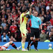 Emiliano Martinez, cartonaș roșu în Manchester United - Aston Villa, foto: Getty Images