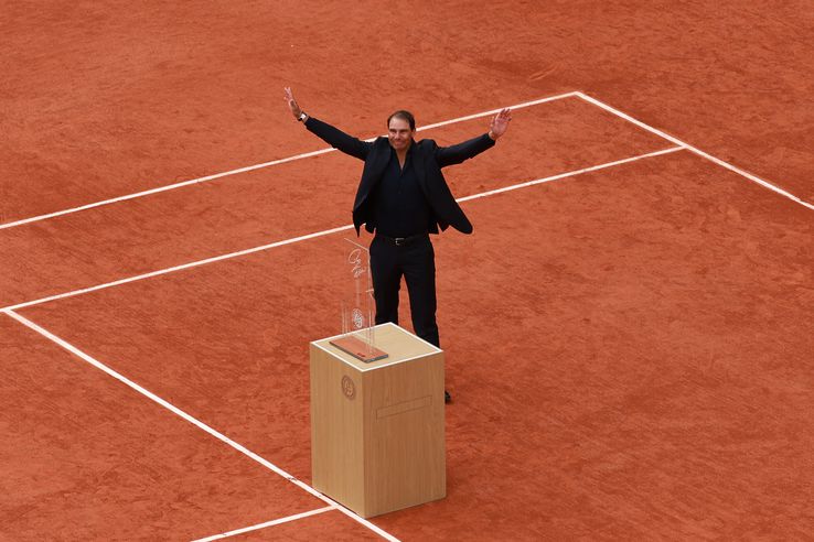 Rafael Nadal, omagiat la Roland Garros printr-o ceremonie emoționantă/Foto: Getty Images
