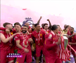 Liverpool a primit trofeul de campioană în Premier League, foto: captură Digi Sport