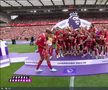 Liverpool a primit trofeul de campioană în Premier League, foto: captură Digi Sport