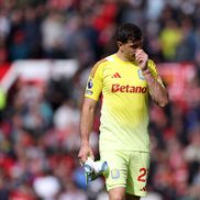Emiliano Martinez, cartonaș roșu în Manchester United - Aston Villa, foto: Getty Images