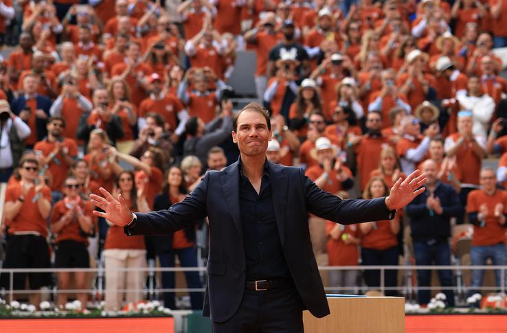 Rafael Nadal, omagiat la Roland Garros printr-o ceremonie emoționantă/Foto: Getty Images